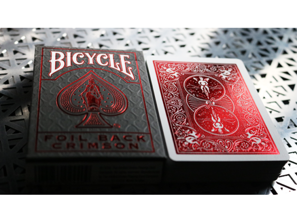 Bicycle Rider Back Crimson Luxe (Red) Version 2 by US Playing Card Co