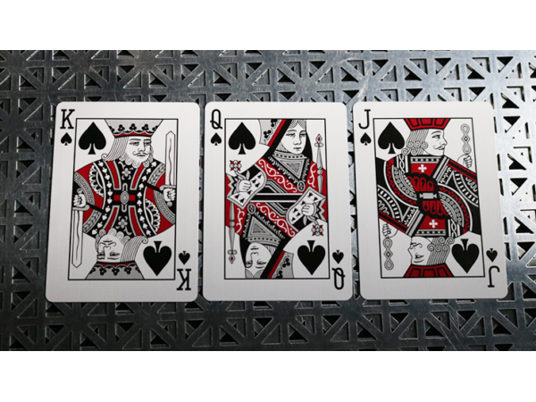 Bicycle Rider Back Crimson Luxe (Red) Version 2 by US Playing Card Co