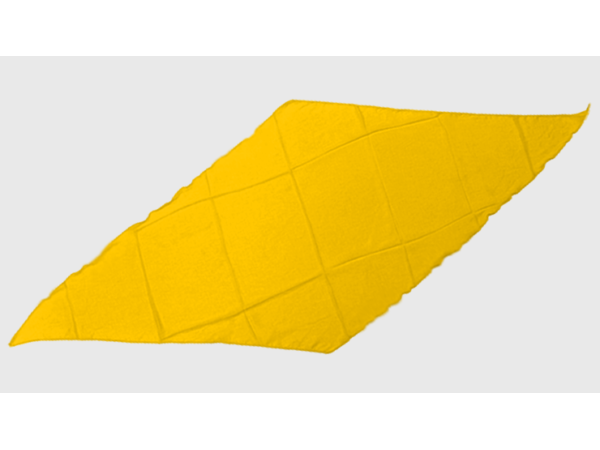 Diamond Cut Silk 24 inch (YELLOW) by Magic by Gosh - Trick