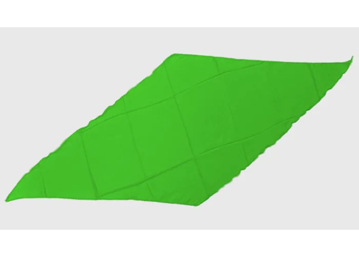 Diamond Cut Silk 24 inch (GREEN) by Magic by Gosh - Trick