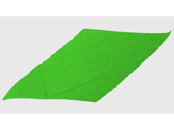 Diamond Cut Silk 24 inch (GREEN) by Magic by Gosh - Trick
