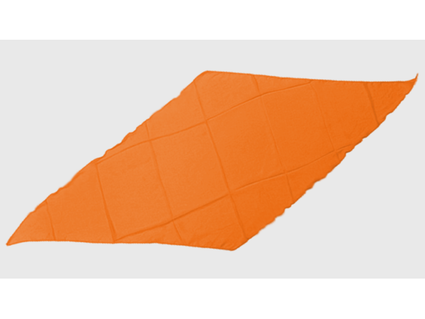 Diamond Cut Silk 24 inch (ORANGE) by Magic by Gosh - Trick