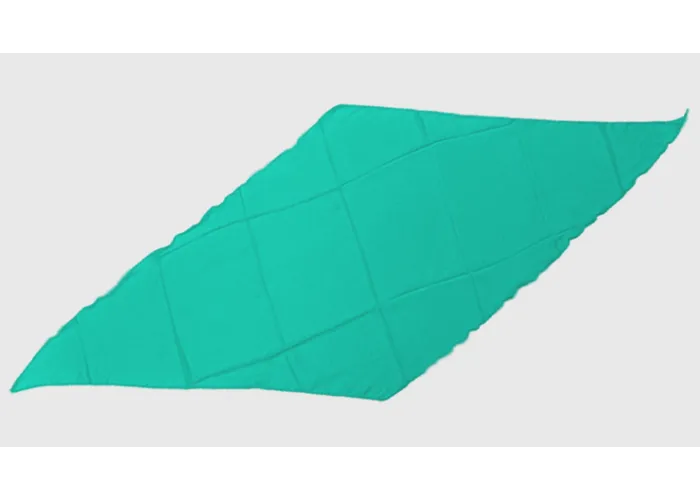 Diamond Cut Silk 24 inch (TURQUOISE) by Magic by Gosh - Trick