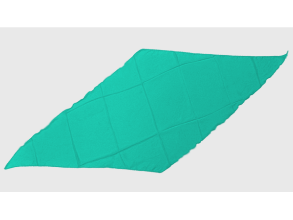 Diamond Cut Silk 24 inch (TURQUOISE) by Magic by Gosh - Trick