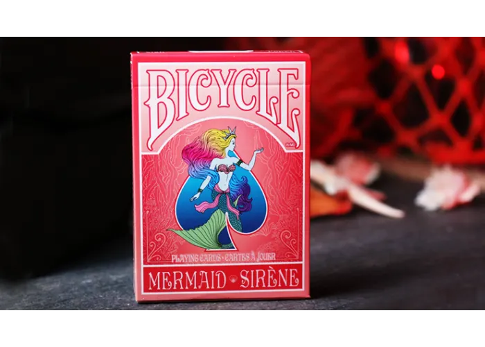 Mermaid Playing Cards (Red) by US Playing Card Co