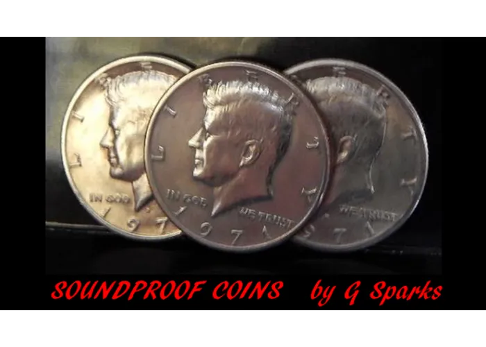 Soundproof Coins by G Sparks Magic - Trick