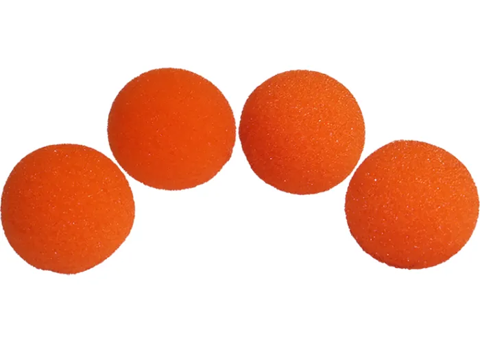 1.5 inch HD Ultra Soft  Orange Sponge Ball Set of 4 from Magic by Gosh