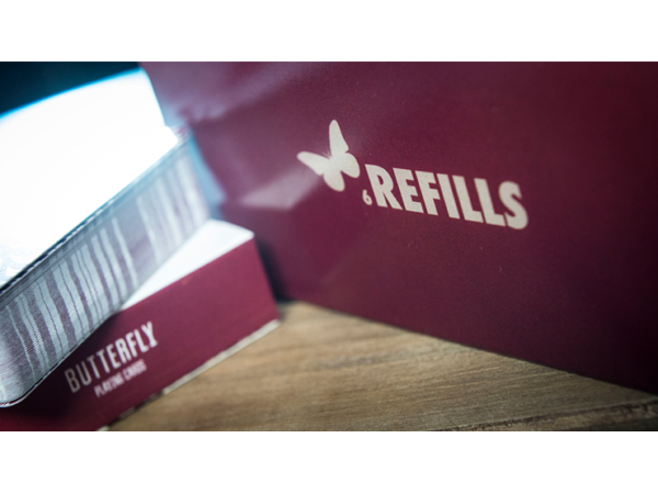 Refill Butterfly Cards Red (6 pack) by Ondrej Psenicka