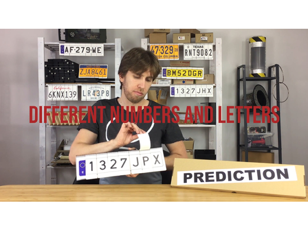 LICENSE PLATE PREDICTION - SPAIN (Gimmicks and Online Instructions) by Martin Andersen - Trick