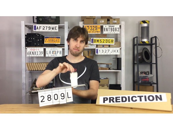 LICENSE PLATE PREDICTION - SPAIN (Gimmicks and Online Instructions) by Martin Andersen - Trick