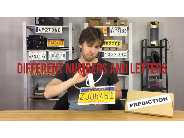 LICENSE PLATE PREDICTION - NEW YORK (Gimmicks and Online Instructions) by Martin Andersen - Trick