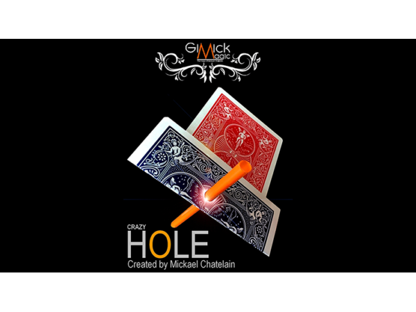 CRAZY HOLE Blue (Gimmick and Online Instructions) by Mickael Chatelain - Trick
