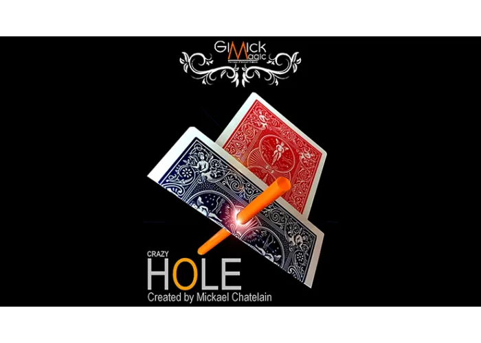 CRAZY HOLE Red (Gimmick and Online Instructions) by Mickael Chatelain - Trick