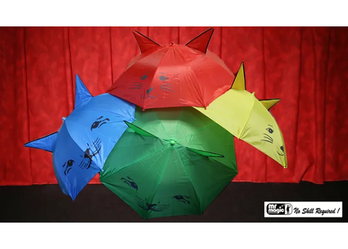 Umbrella Production Silk by Mr. Magic (4 Umbrellas) - Trick