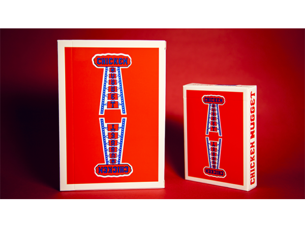 Jumbo Chicken Nugget Playing Cards - Red