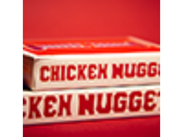 Jumbo Chicken Nugget Playing Cards - Red