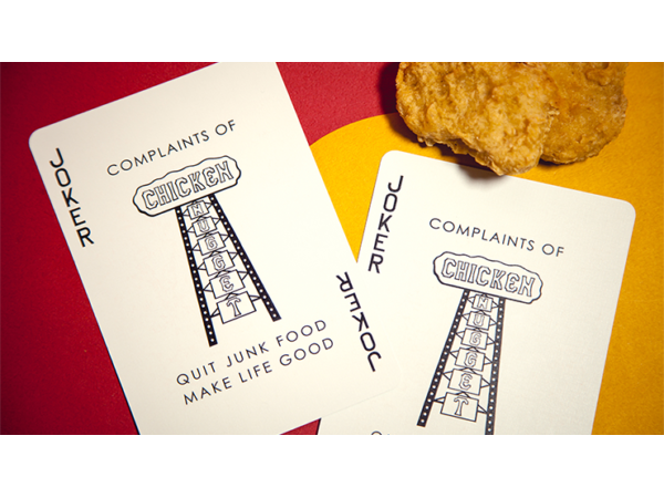 Jumbo Chicken Nugget Playing Cards - Red