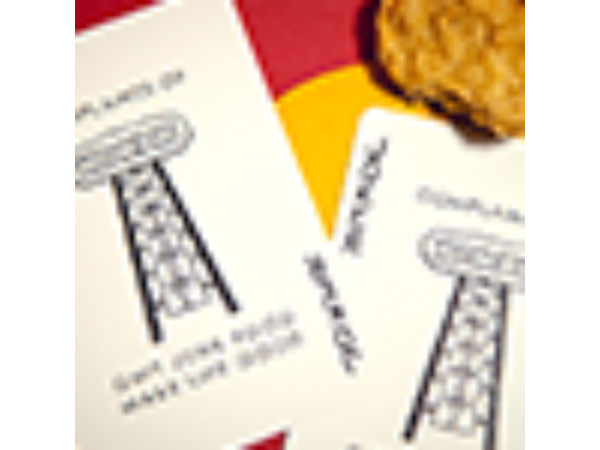 Jumbo Chicken Nugget Playing Cards - Red