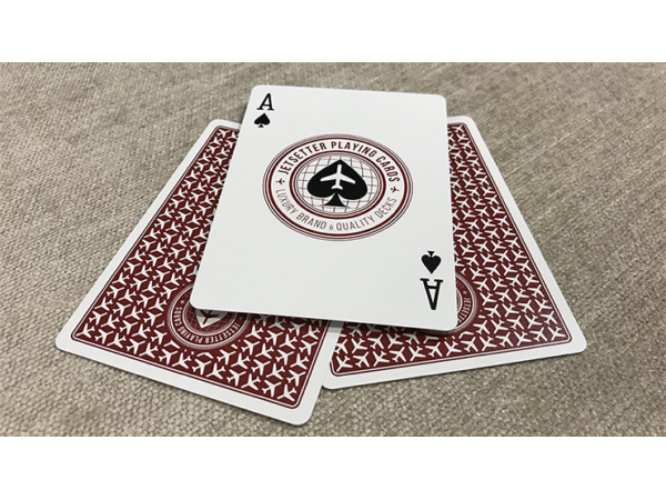 Premier Edition in Restricted Red by Jetsetter Playing Cards