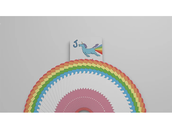Rainbow Unicorn Fun Time! Playing Cards by Handlordz