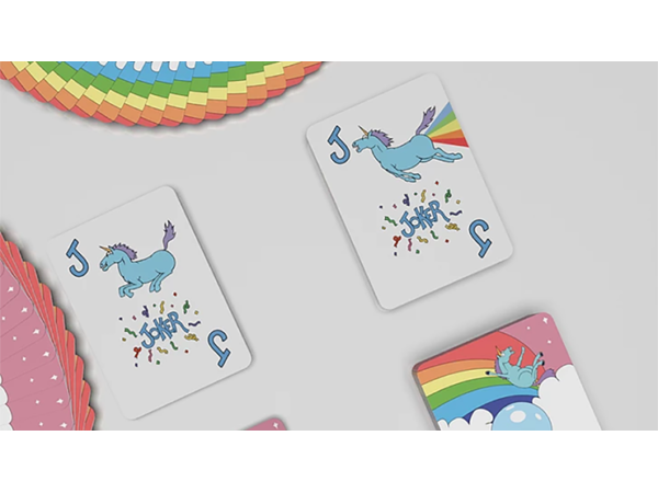 Rainbow Unicorn Fun Time! Playing Cards by Handlordz