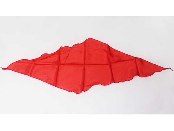 Diamond Cut Silk 24 inch (RED) by Magic by Gosh - Trick