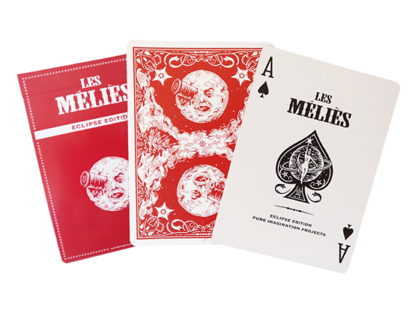 Les Méliés Red Eclipse Playing Cards by Pure Imagination Projects