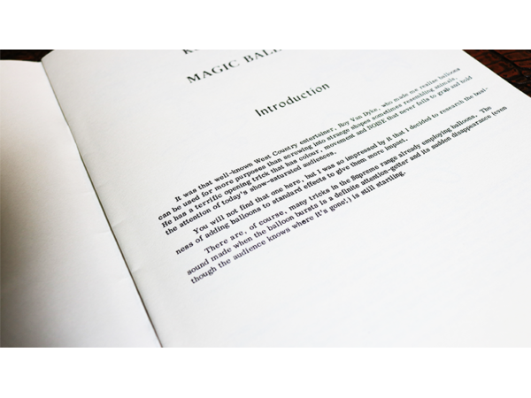 Magic Balloons by Ken de Courcy - Book