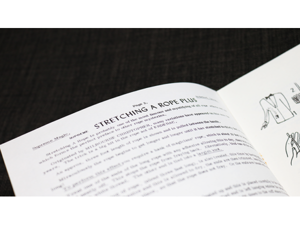 Stretching a Rope PLUS by Supreme Magic - Book