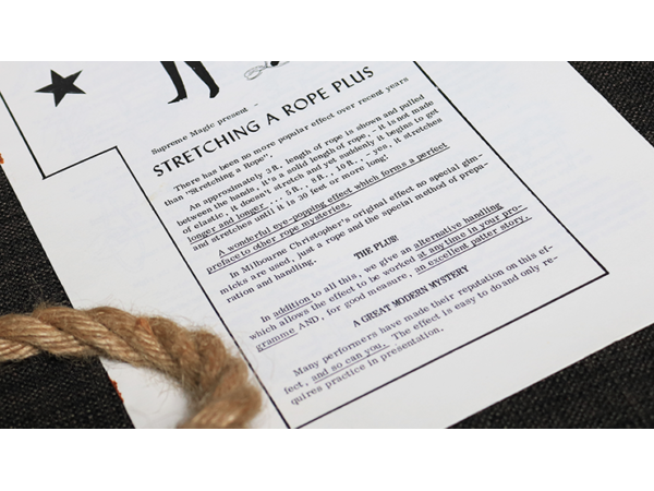 Stretching a Rope PLUS by Supreme Magic - Book