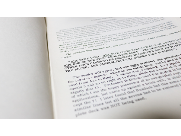 The Perfected Five Card Trick by George Blake - Book