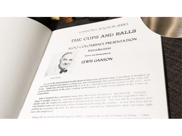 Colombini's Cups and Balls by Lewis Ganson - Book