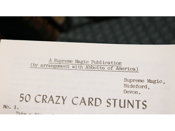 50 Crazy Card Stunts by U.F. Grant - Book