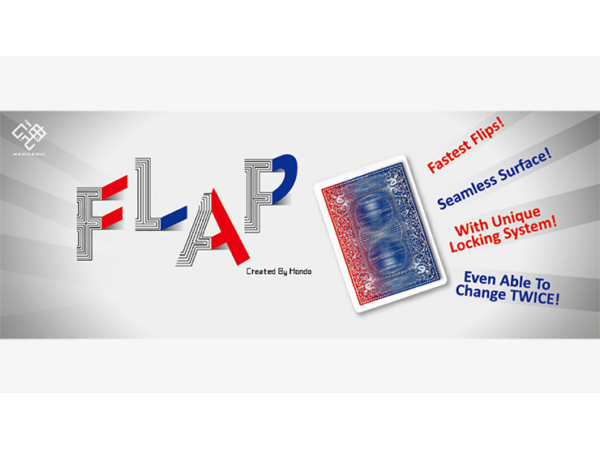 Modern Flap Card (Face to Blue Back) by Hondo