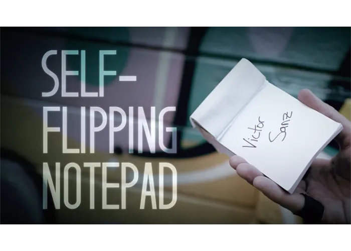 Self-Flipping Notepad (DVD and Gimmick) by Victor Sanz - DVD