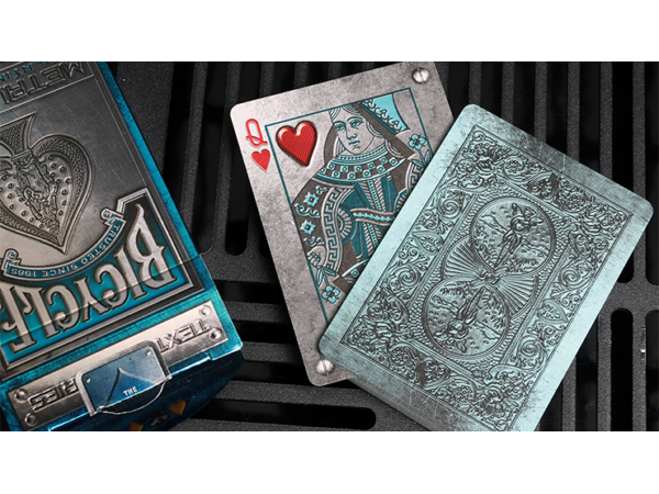 Bicycle Metal Rider Back Playing Cards (Blue) by Collectable Playing Cards