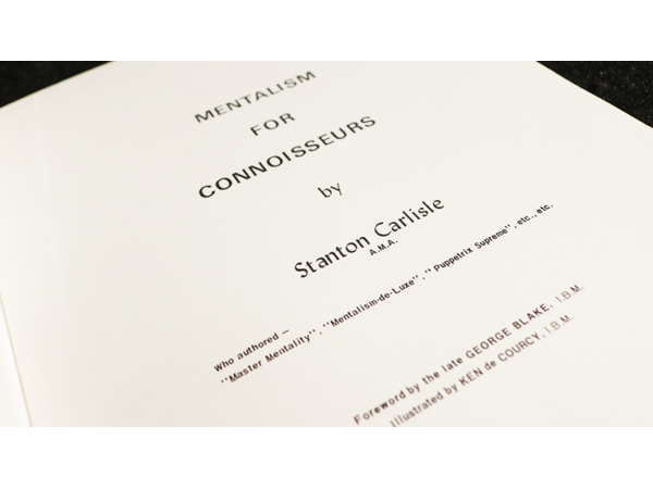 Mentalism for Connoisseurs by Stanton Carlisle - Book