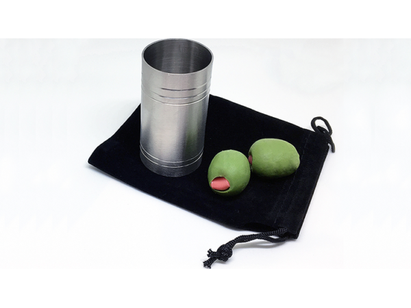 Spirit/Shot Measure "Chop Cup" with Olives By Mike Busby