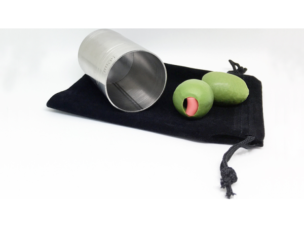 Spirit/Shot Measure "Chop Cup" with Olives By Mike Busby