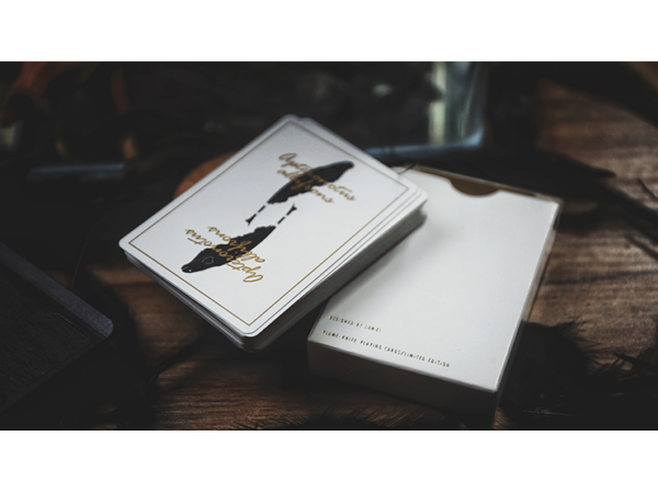 Limited Edition Plume Knife Playing Card (White)