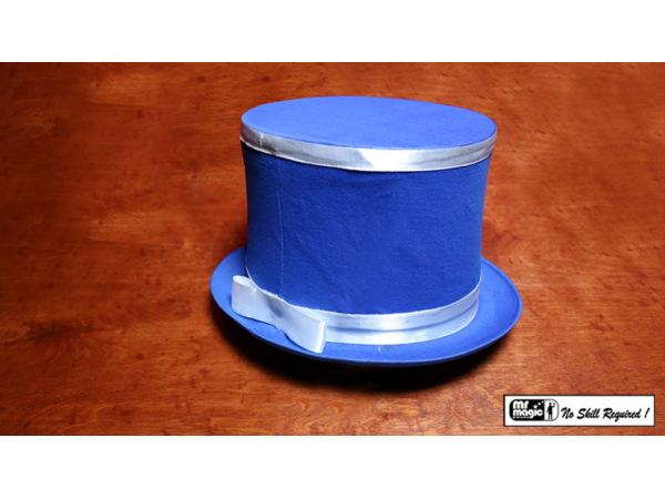 Collapsible Top Hat (Blue) by Mr. Magic