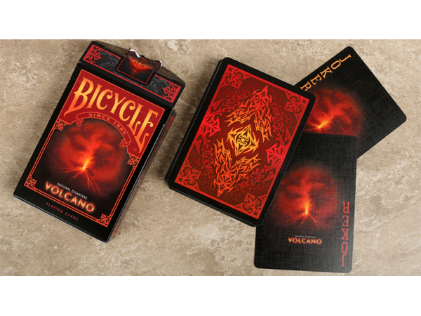 Bicycle Natural Disasters "Volcano" Playing Cards by Collectable Playing Cards