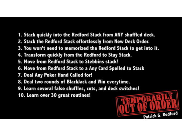 Temporarily Out of Order by Patrick Redford - Book