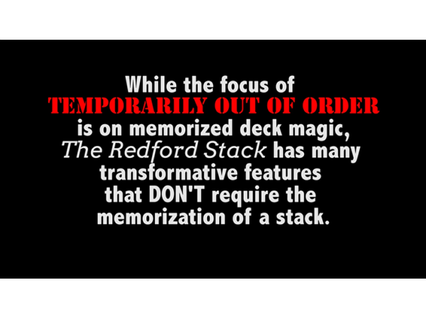 Temporarily Out of Order by Patrick Redford - Book