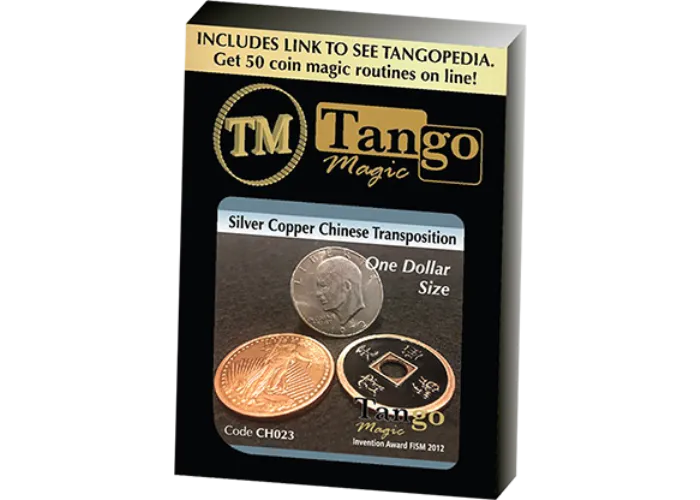 Dollar Size Silver Copper Chinese Transposition (CH023) by Tango Magic