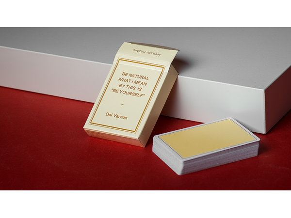 Magic Notebook Deck - Limited Edition (Champagne) by The Bocopo Playing Card Company