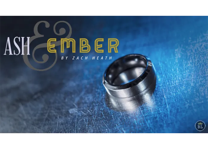 Ash and Ember Silver Beveled Size 7 (2 Rings) by Zach Heath - Trick