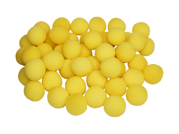 1 inch Super Soft Sponge Ball (Yellow) Bag of 50 from Magic By Gosh