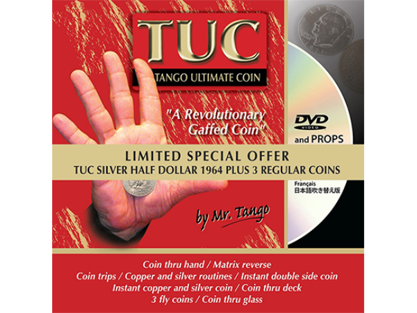 Limited Special Silver TUC Half Dollar 1964 plus 3 Matching Coins (LOF03) by Tango - Trick