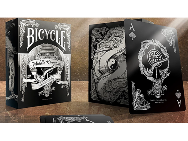 Bicycle Middle Kingdom (Black)  Playing Cards Printed by US Playing Card Co